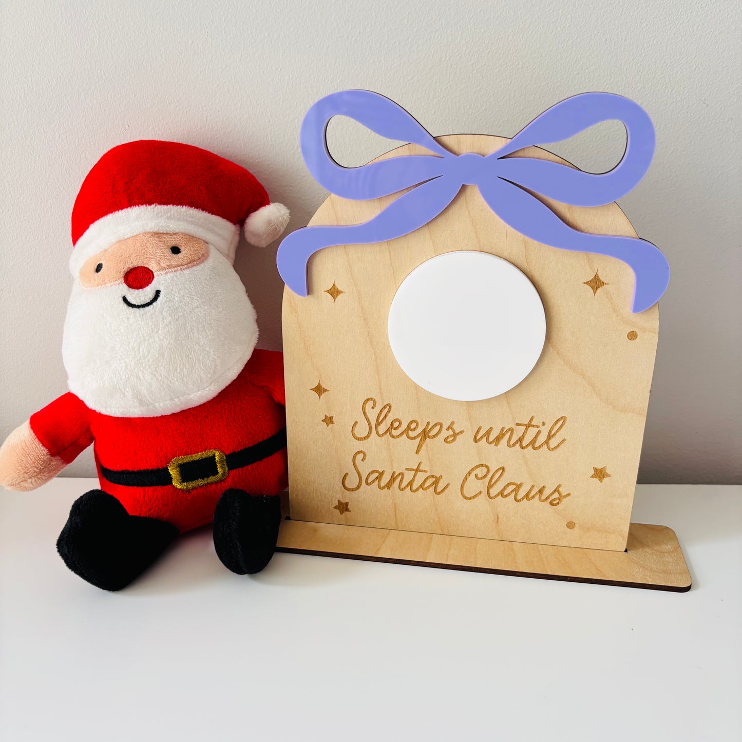 Christmas Bow Countdown Sign