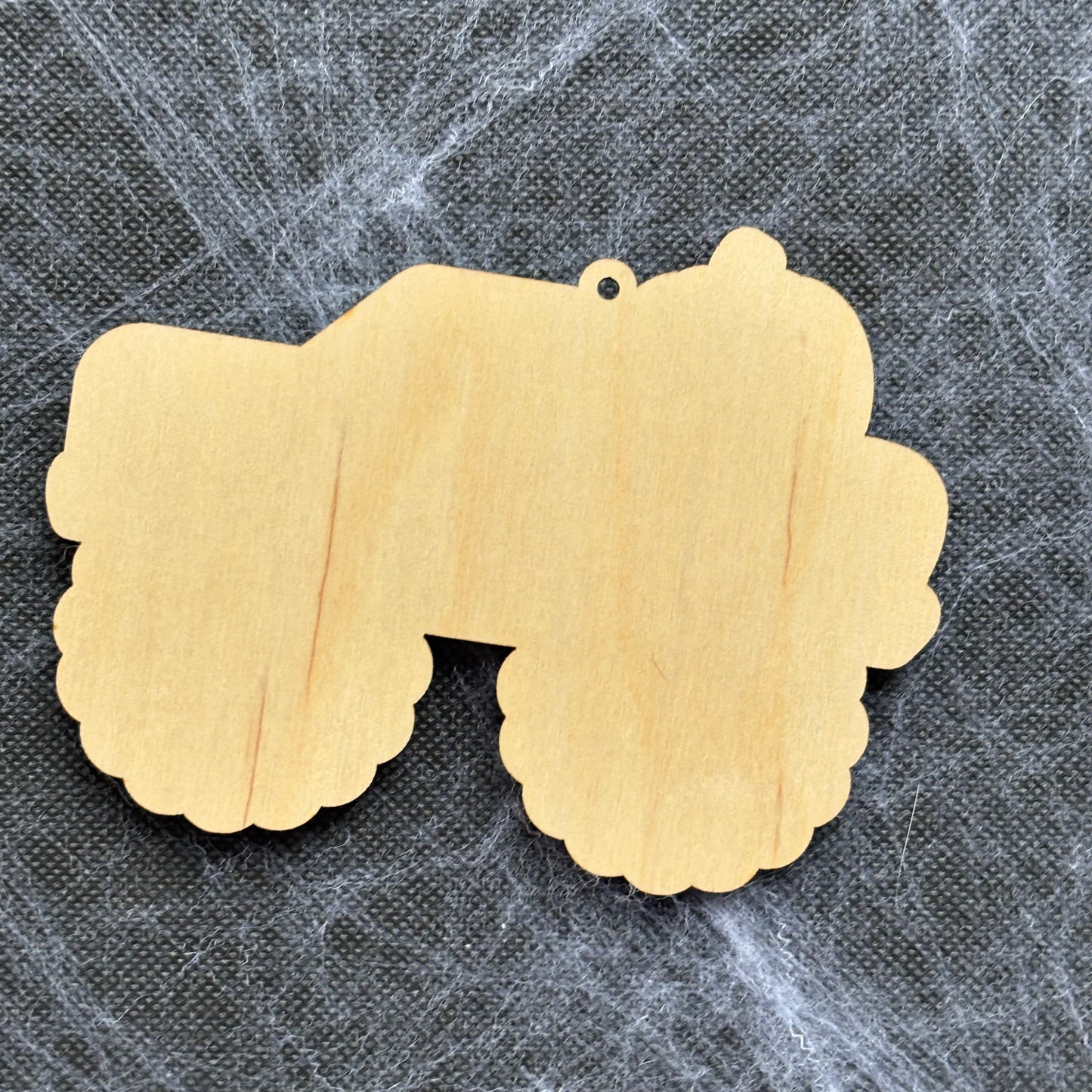 Personalised Monster Truck Halloween Basket Name Tag
