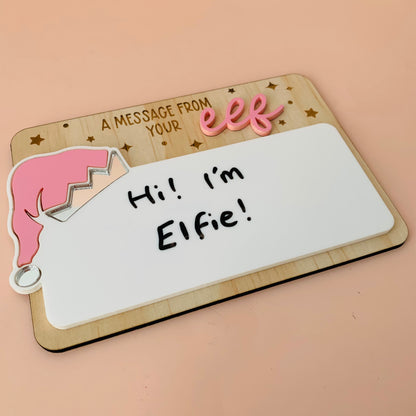 Pink Message and Goodbye From Your Elf