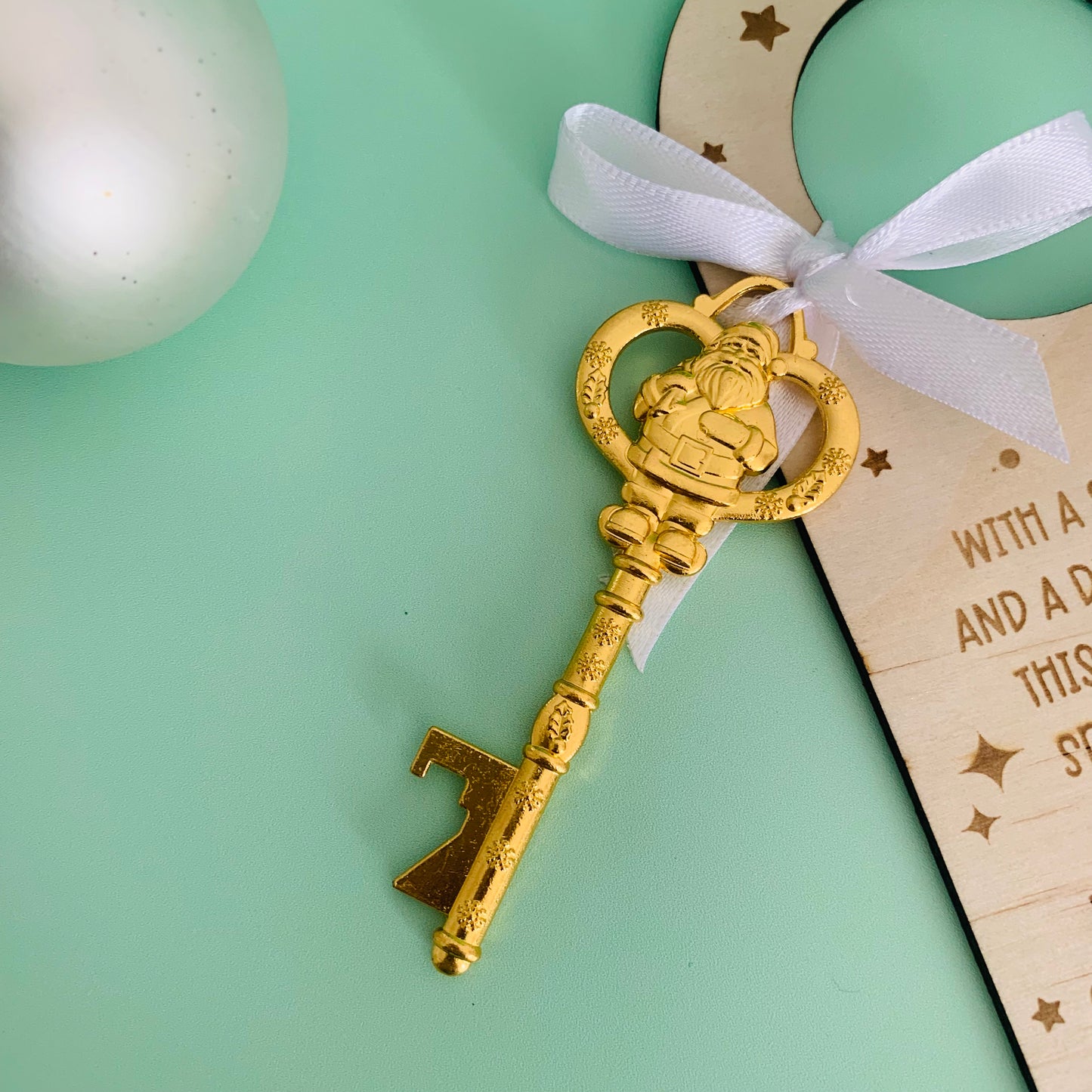 Gold Santa Key and Plaque