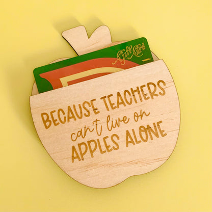 Apple Teacher Gift Card Holder