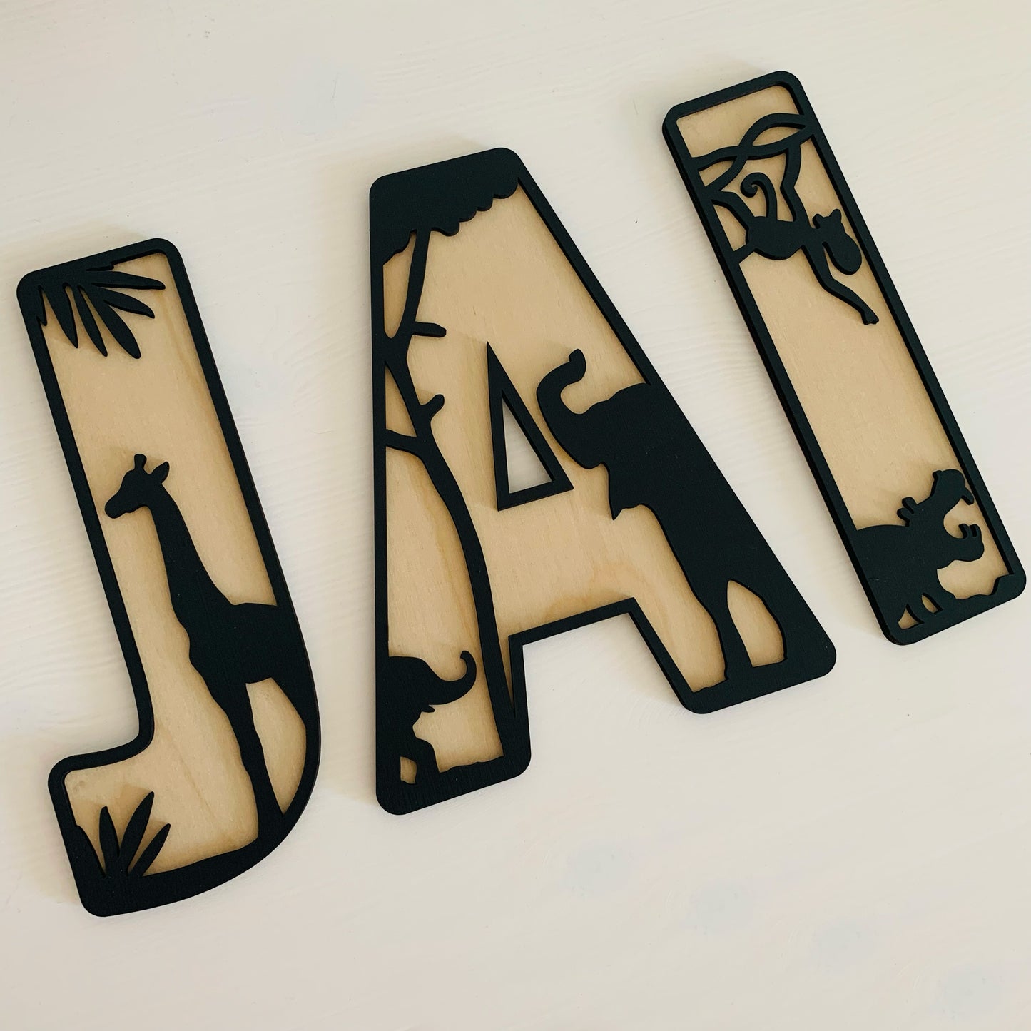 Animal Themed Layered Letters
