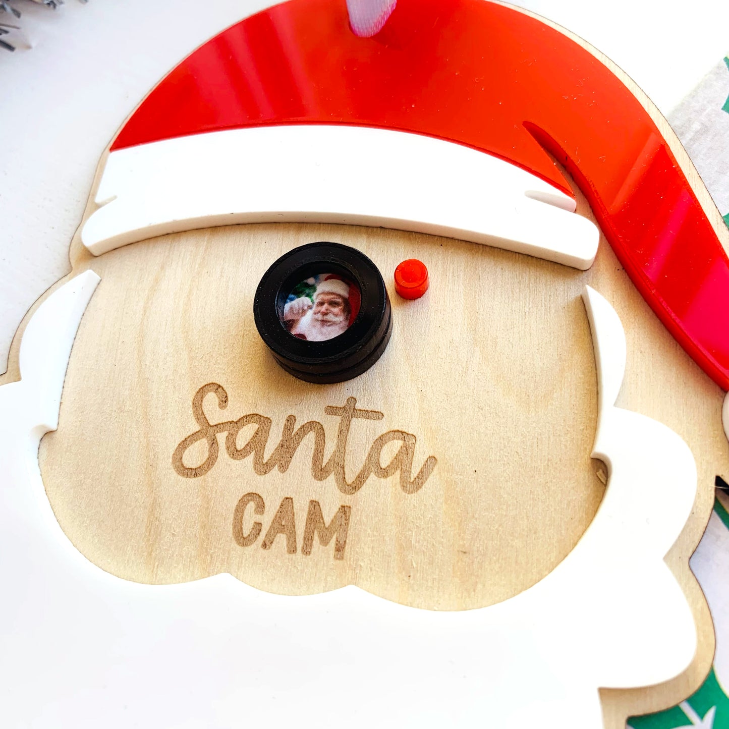 Santa Cam Christmas Ornament