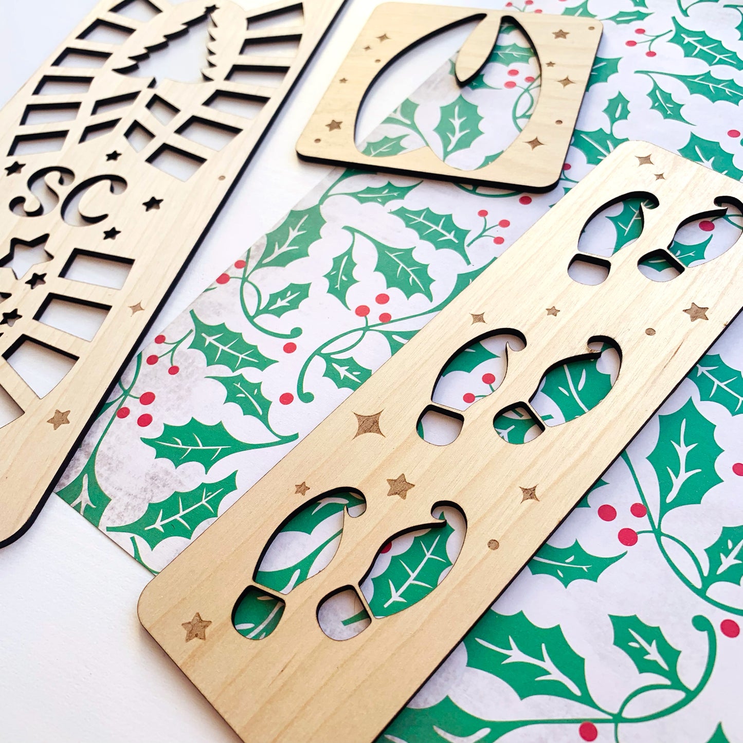 Christmas Footprint Stencil Set