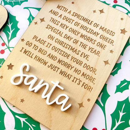 Santa Key & Flat Plaque