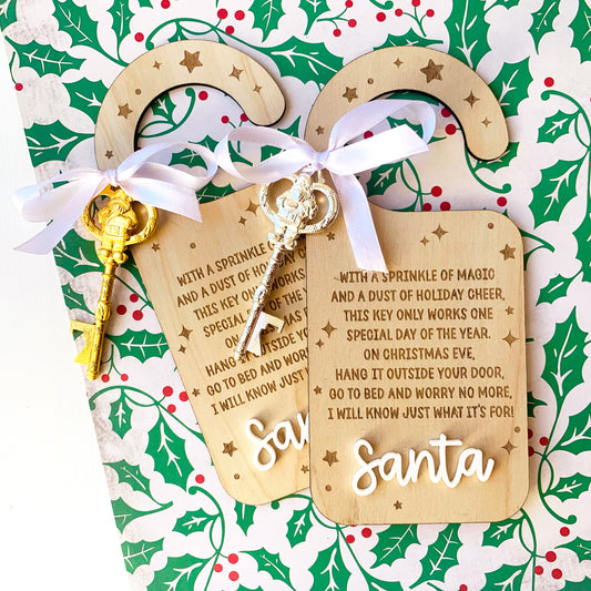 Santa Key & Hanging Plaque