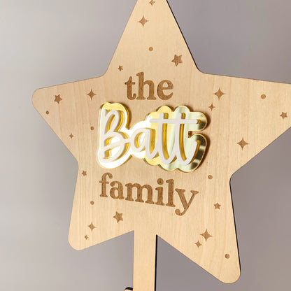 Personalised Acrylic Christmas Tree Topper