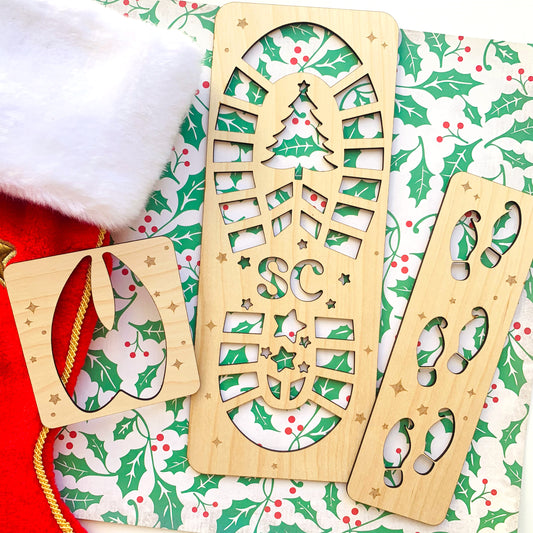 Christmas Footprint Stencil Set