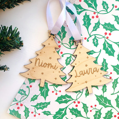 Personalised Engraved Christmas Tree Ornament