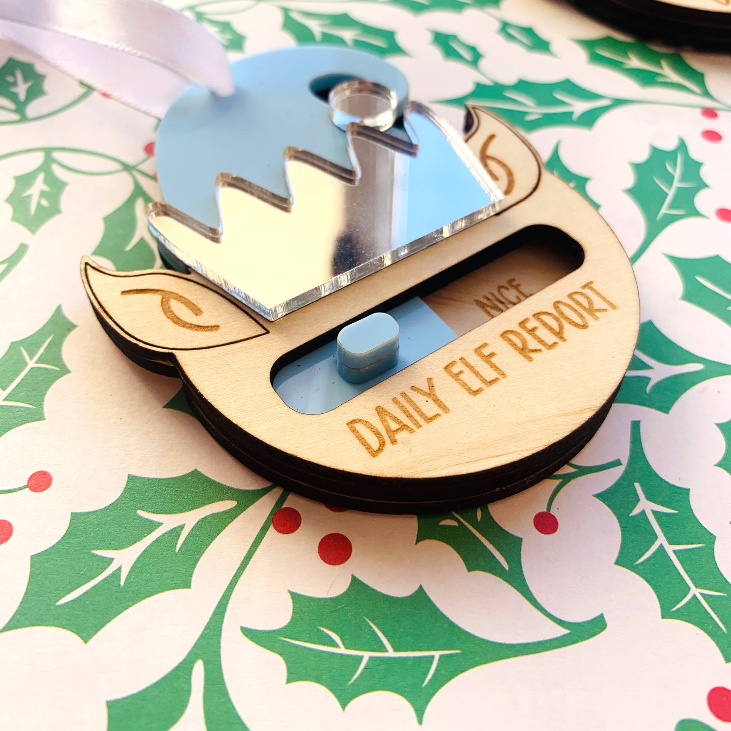 Daily Elf Report Christmas Ornament