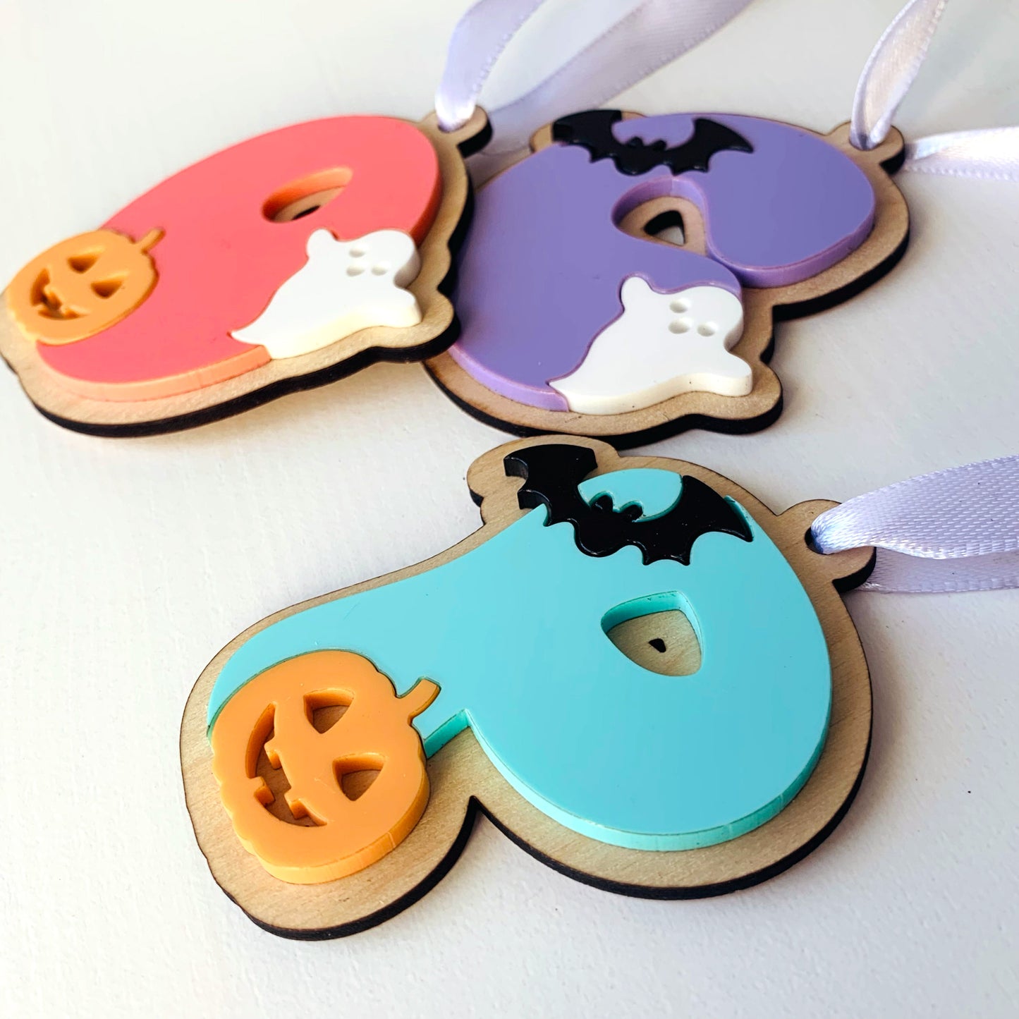 Personalised Letter Halloween Basket Tag