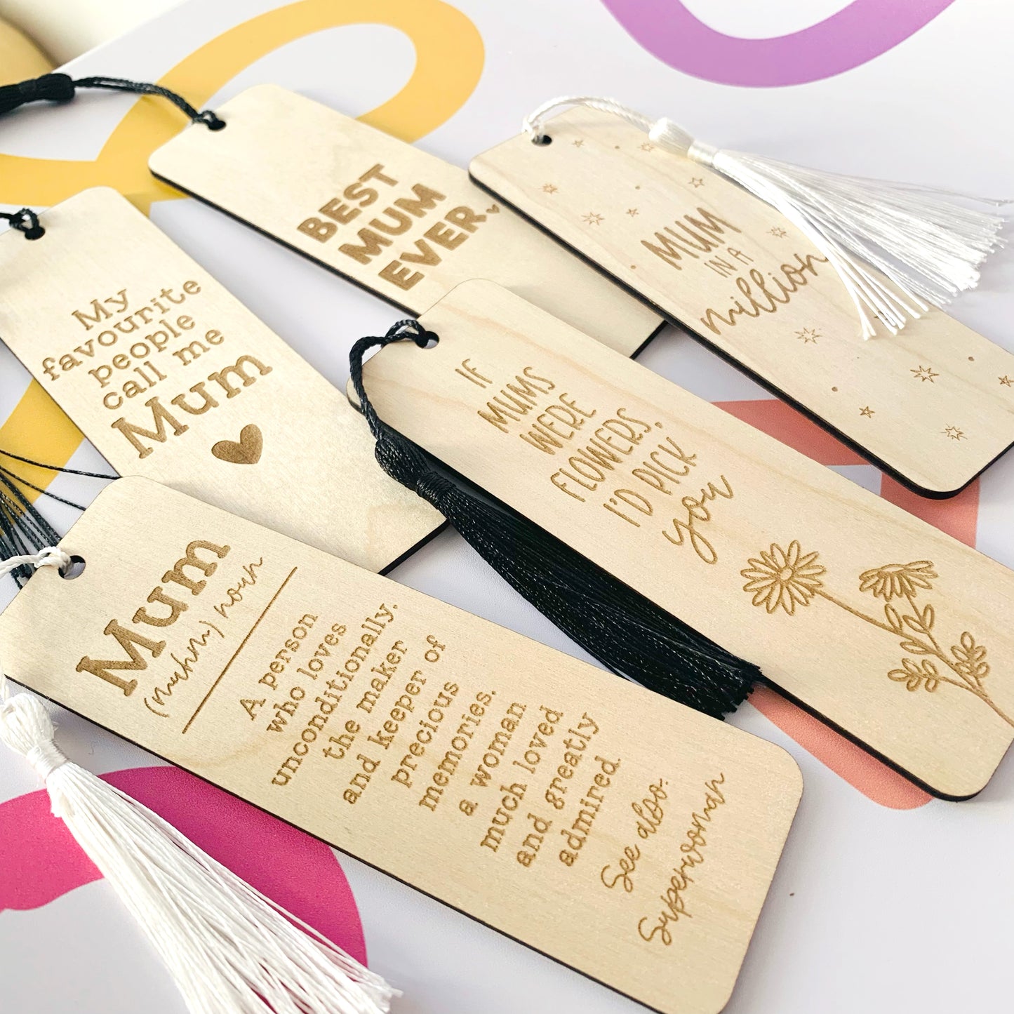 Mother's Day Engraved Bookmarks