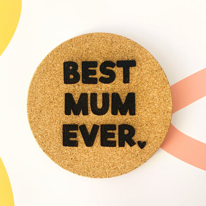 Mother's Day Cork Coasters