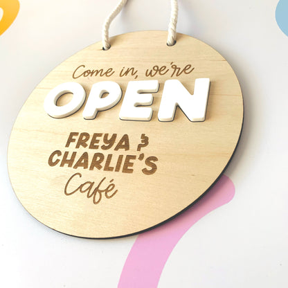 Personalised Play Kitchen Open/Closed Sign