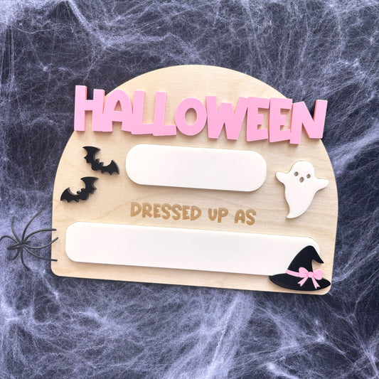 Witch Halloween Costume Sign