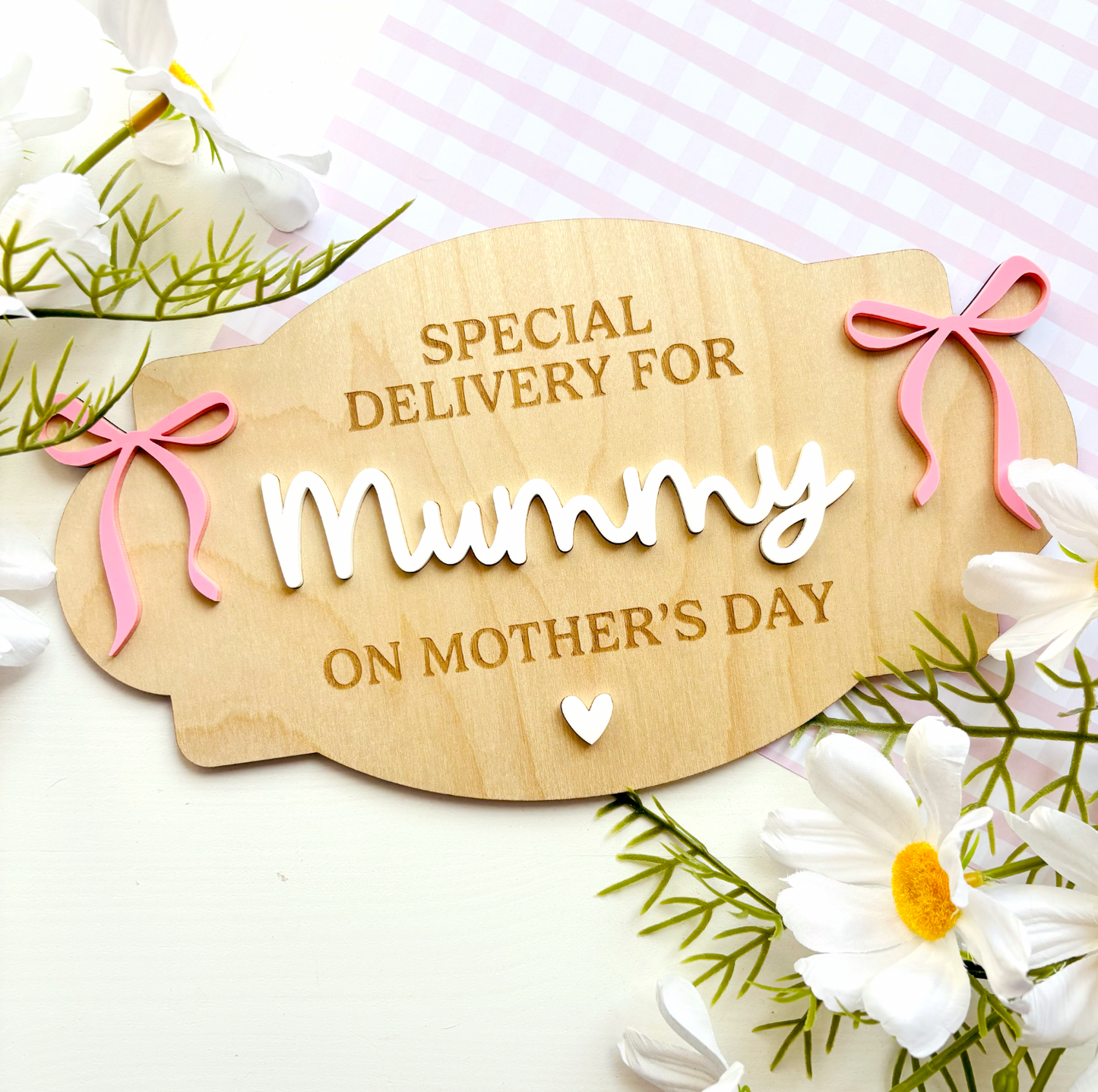 Personalised Mother's Day Crate Plaque
