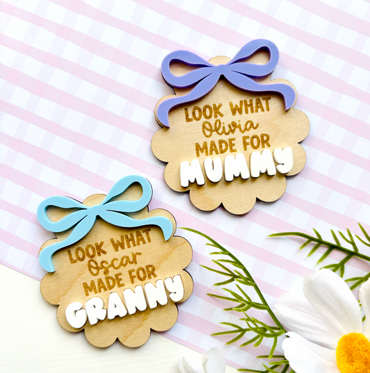 Personalised Mother's Day Look What I Made Magnet
