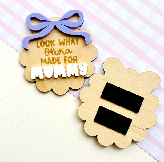 Personalised Mother's Day Look What I Made Magnet