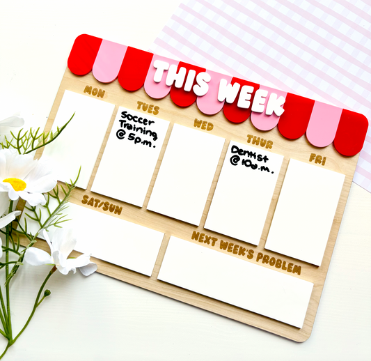 'This Week' Weekly Organisation Magnet