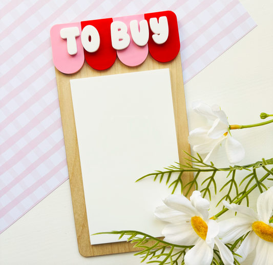To Buy Shopping List Organisation Magnet
