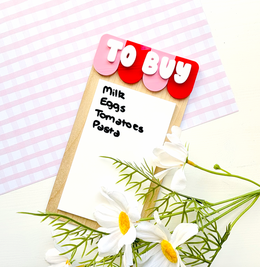 To Buy Shopping List Organisation Magnet
