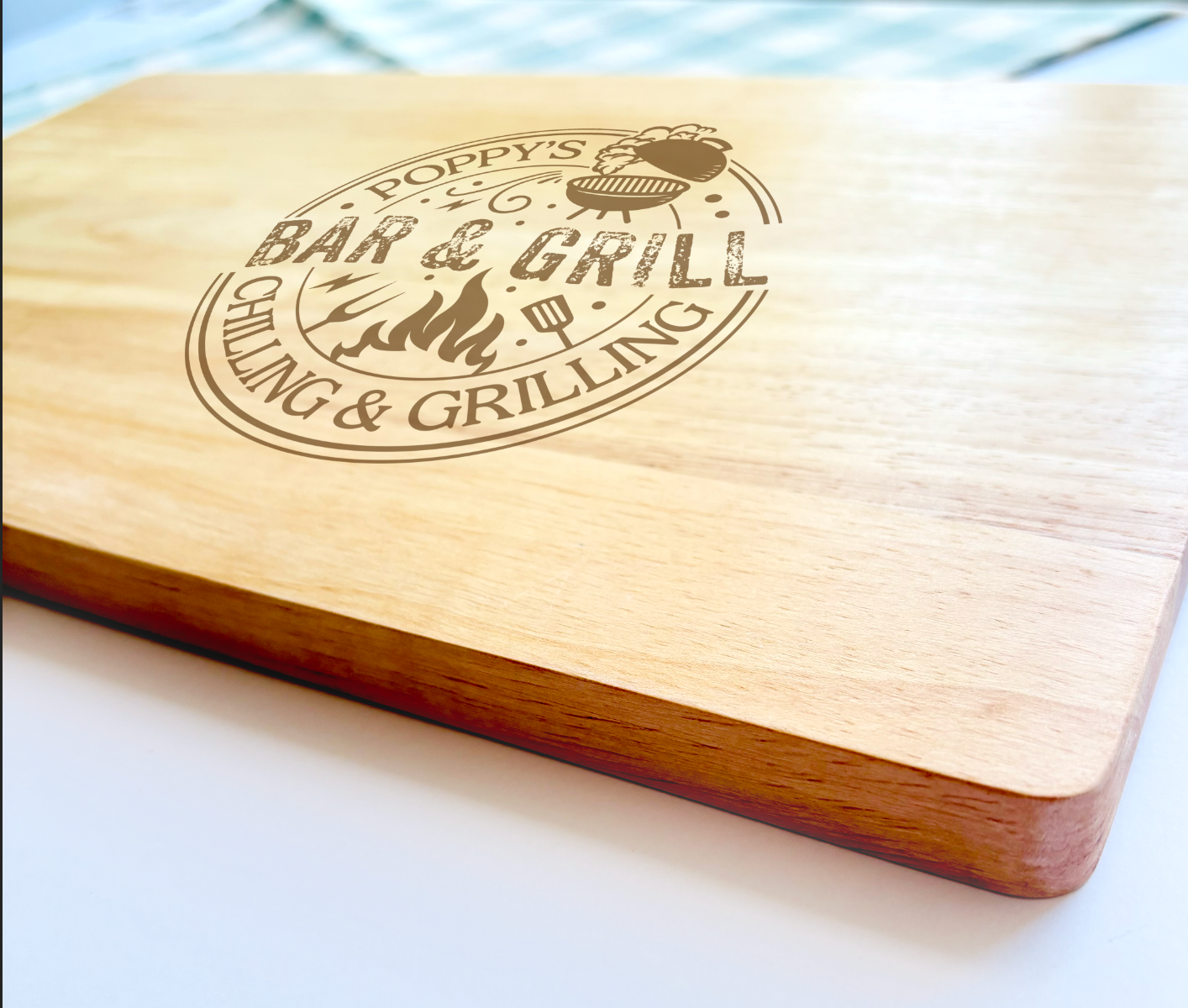 Personalised Bar & Grill Chopping Board