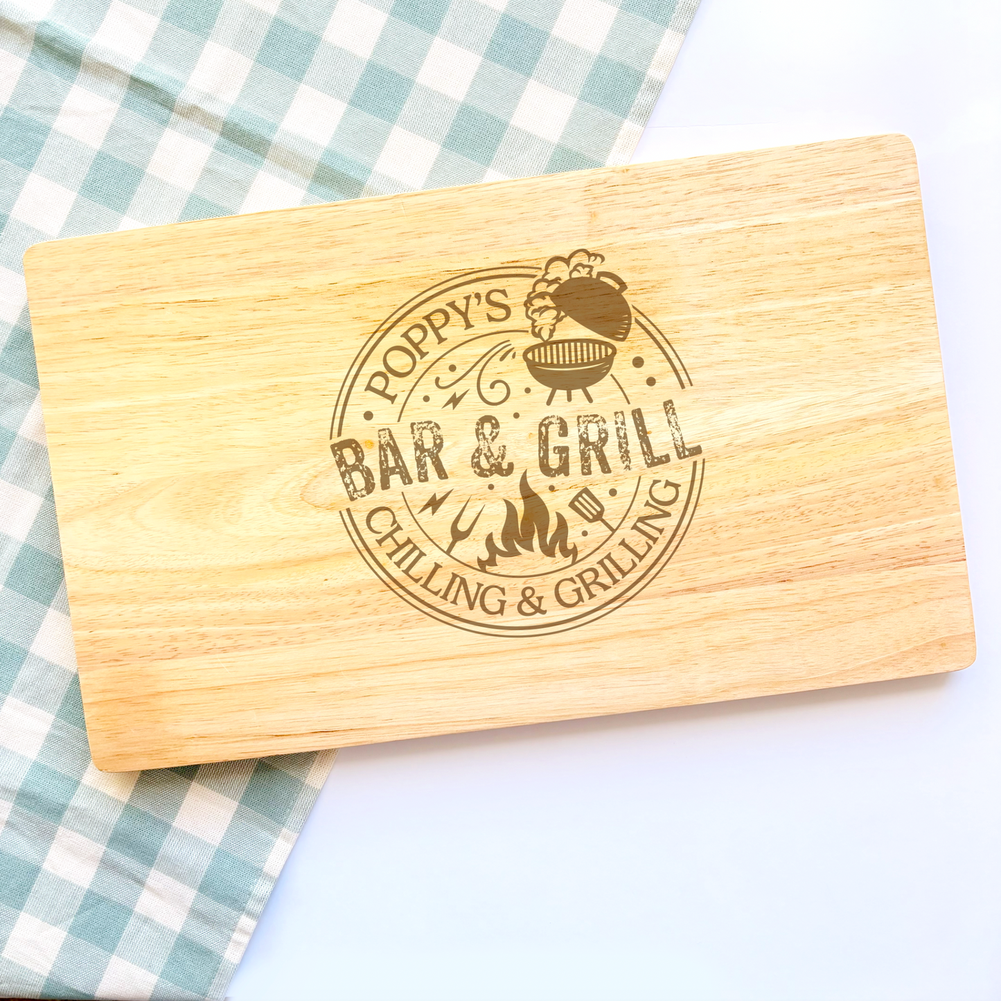 Personalised Bar & Grill Chopping Board