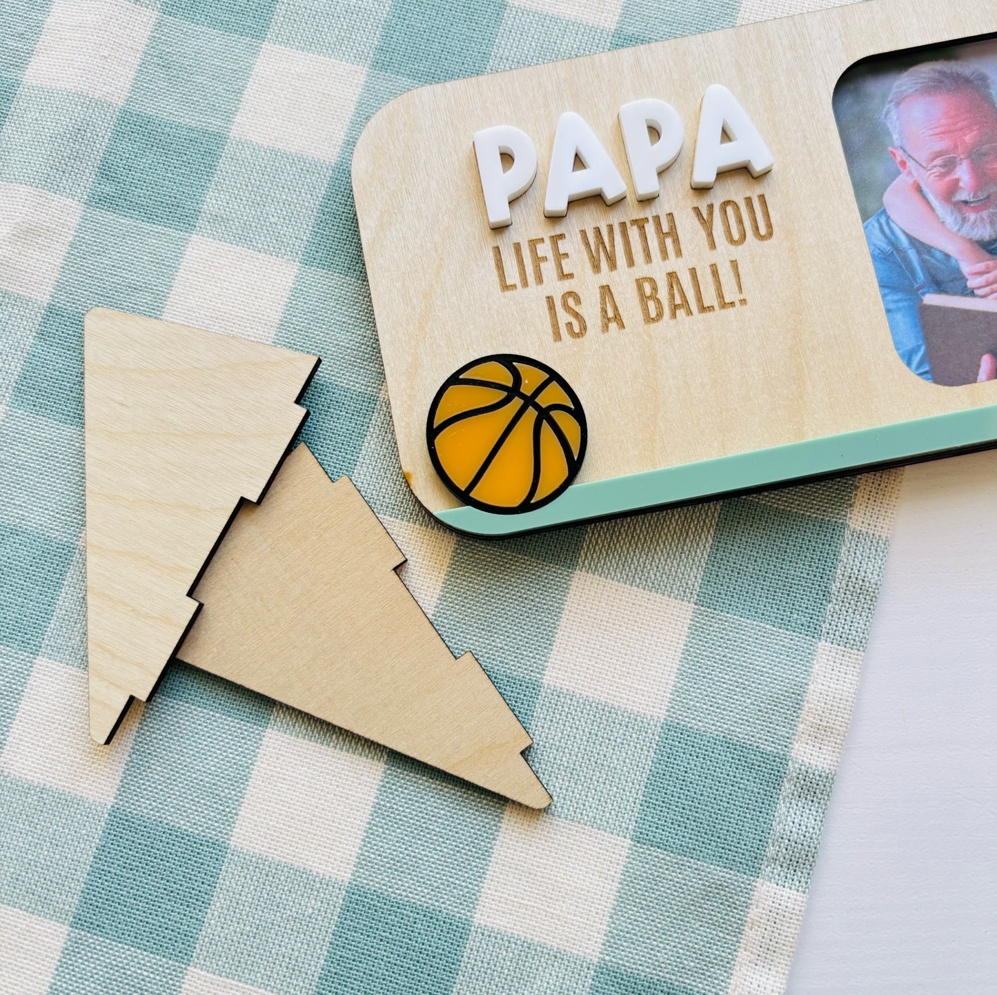 Personalised Free-Standing Basketball Photo Frame