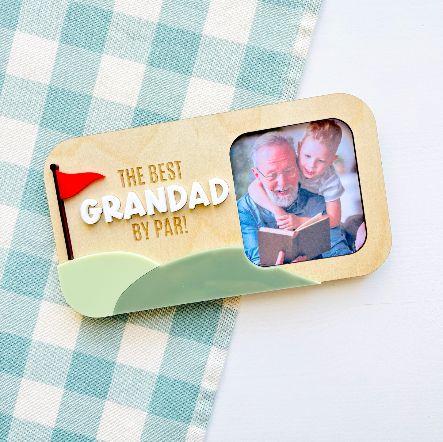 Personalised Free-Standing Golf Photo Frame