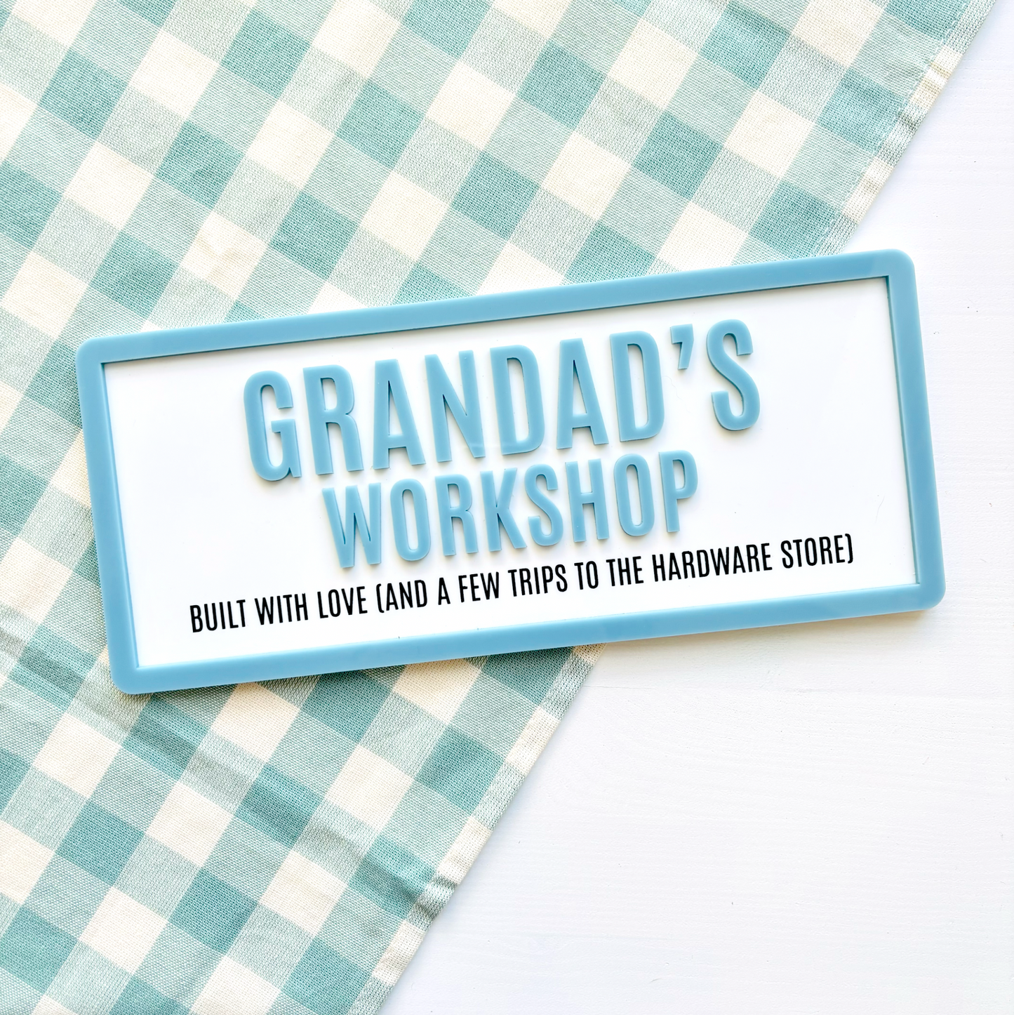 Personalised Acrylic Workshop Sign