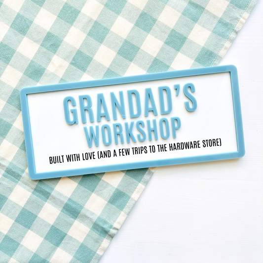 Personalised Acrylic Workshop Sign