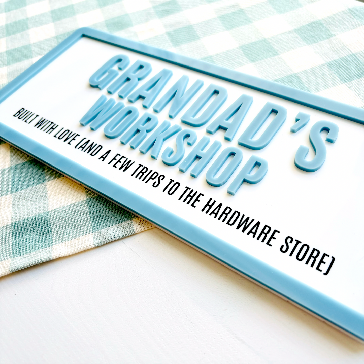 Personalised Acrylic Workshop Sign