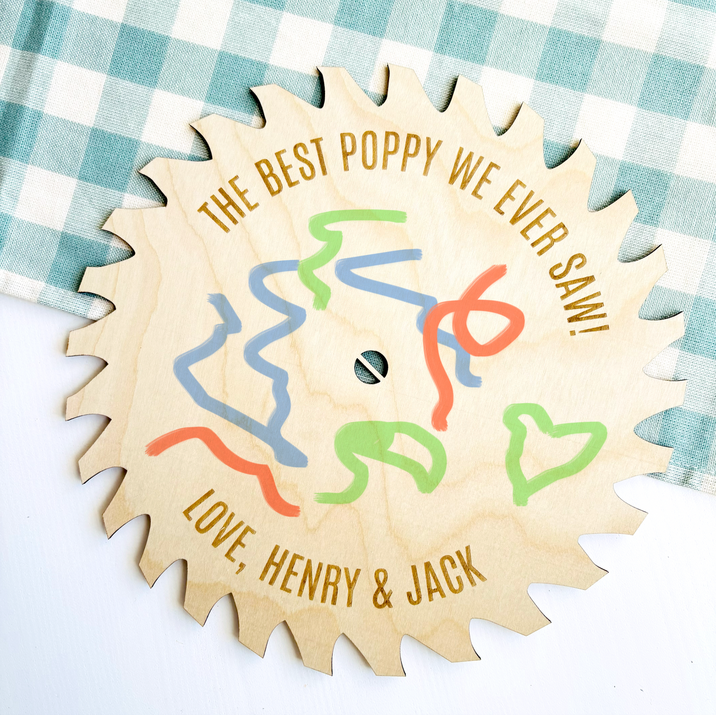 Personalised Saw Blade Keepsake