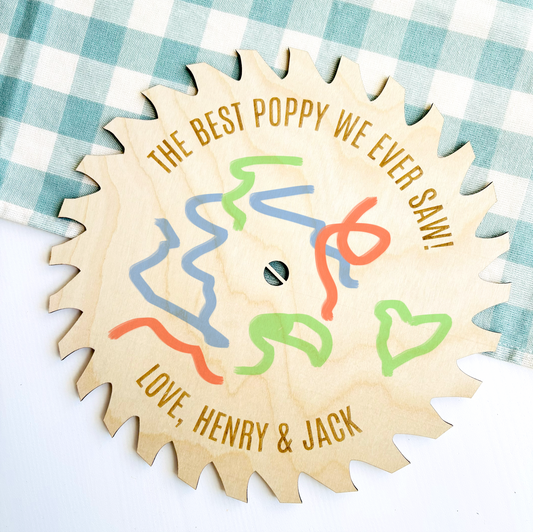 Personalised Saw Blade Keepsake