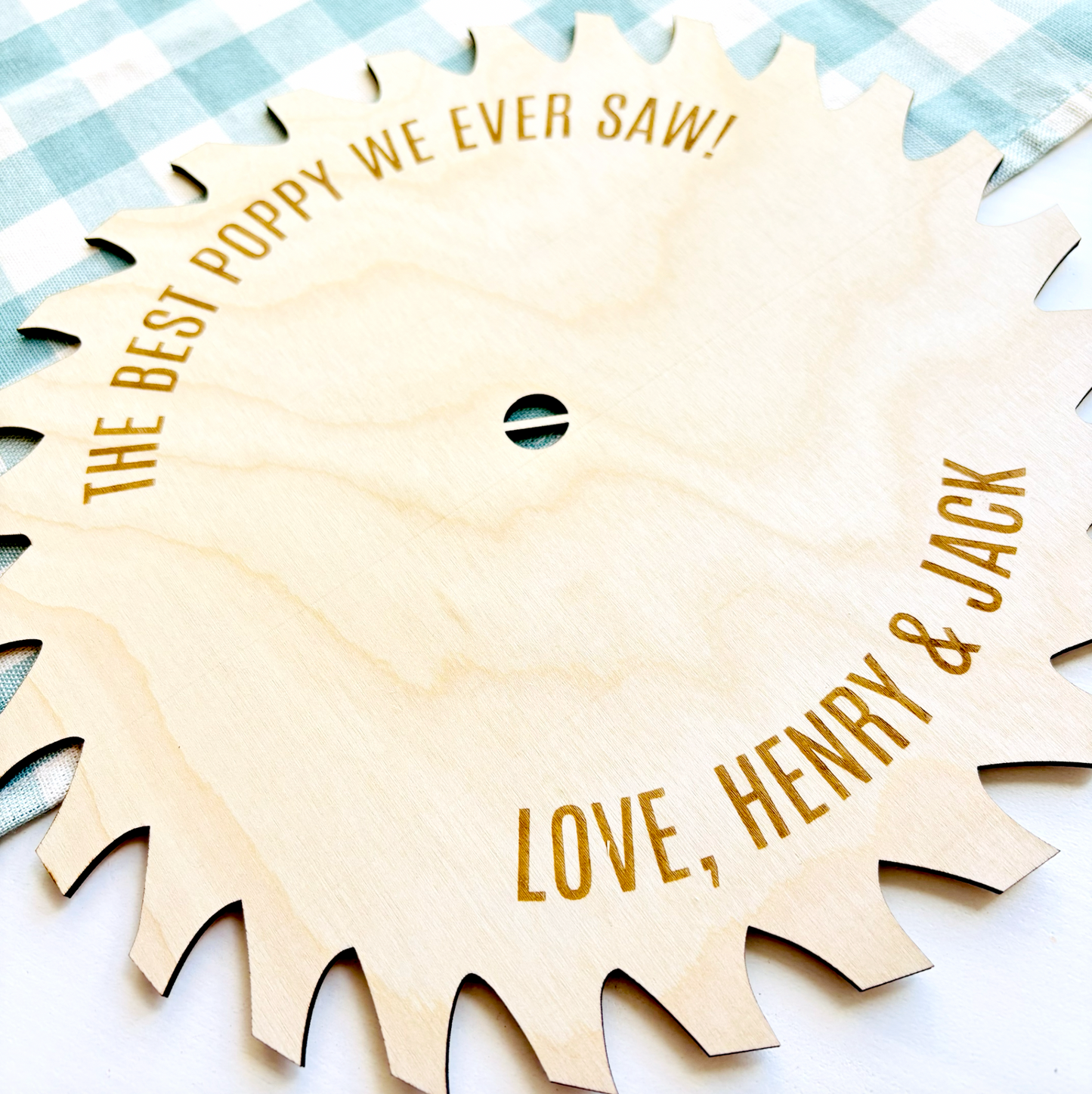 Personalised Saw Blade Keepsake
