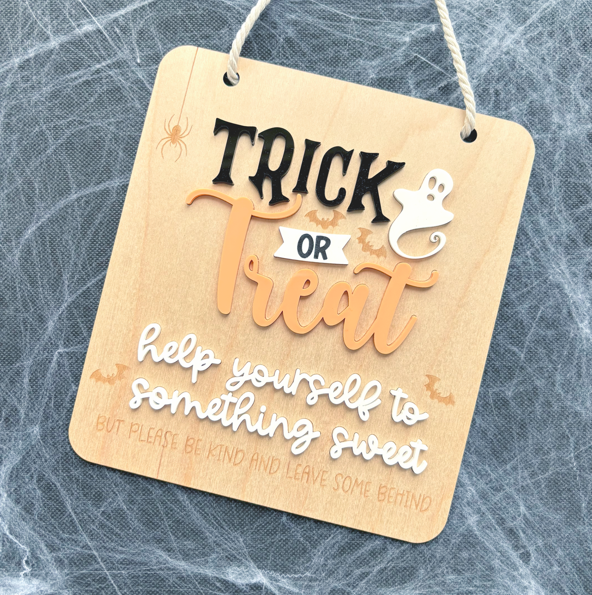 Trick or Treat Halloween Hanging Sign
