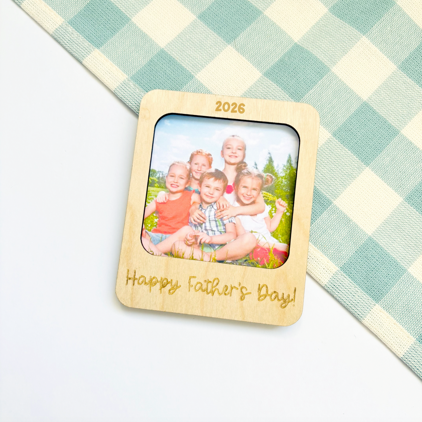 Father's Day Polaroid Photo Magnet