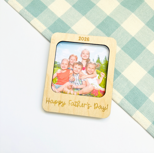 Father's Day Polaroid Photo Magnet
