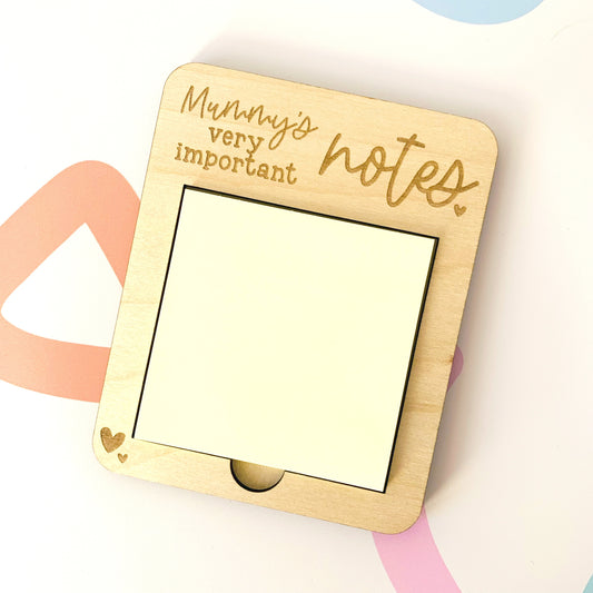 Mummy's Very Important Notes Post-it Note Holder