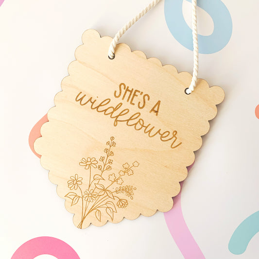 She's a Wildflower Sign/Banner