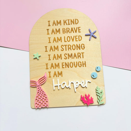 Under the Sea Personalised Affirmation Board