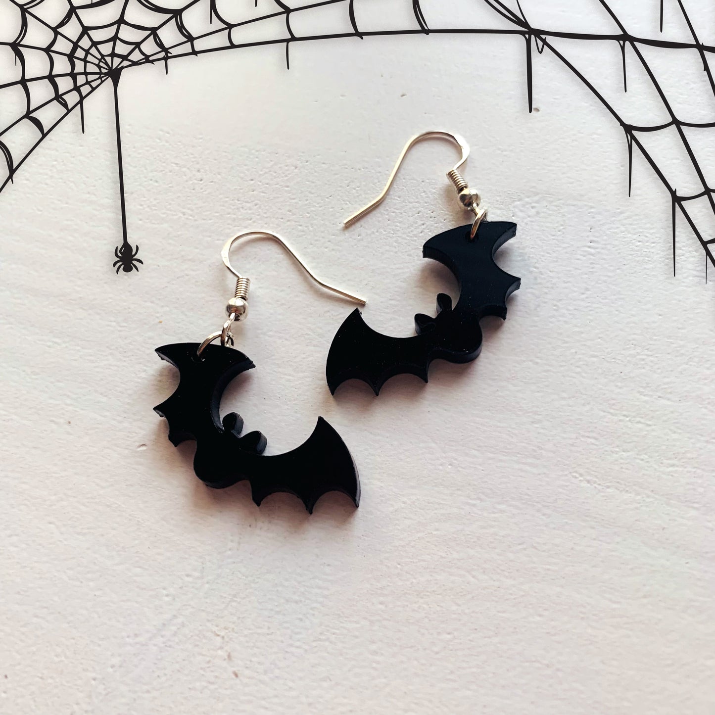 Bat Halloween Acrylic Earrings