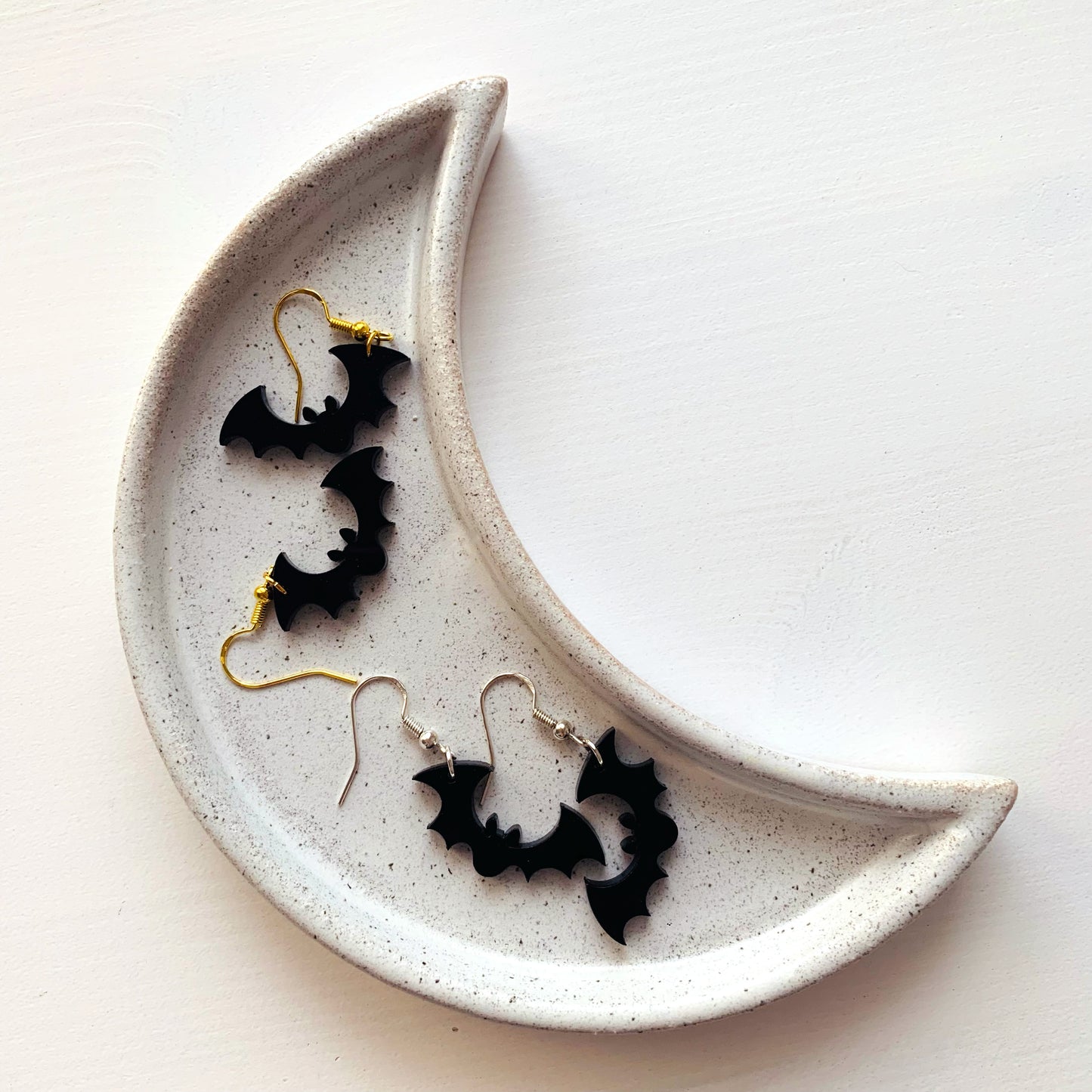 Bat Halloween Acrylic Earrings