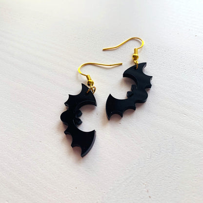 Bat Halloween Acrylic Earrings