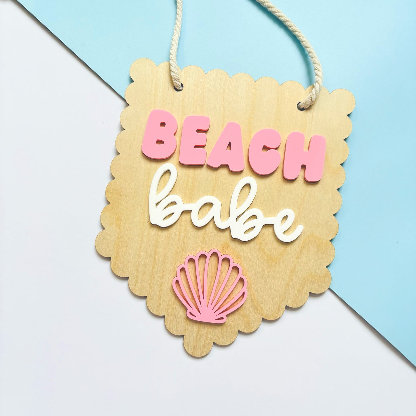 Beach Babe Hanging Banner