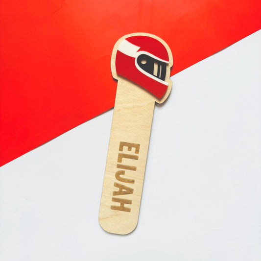 Little Racer Personalised Bookmark