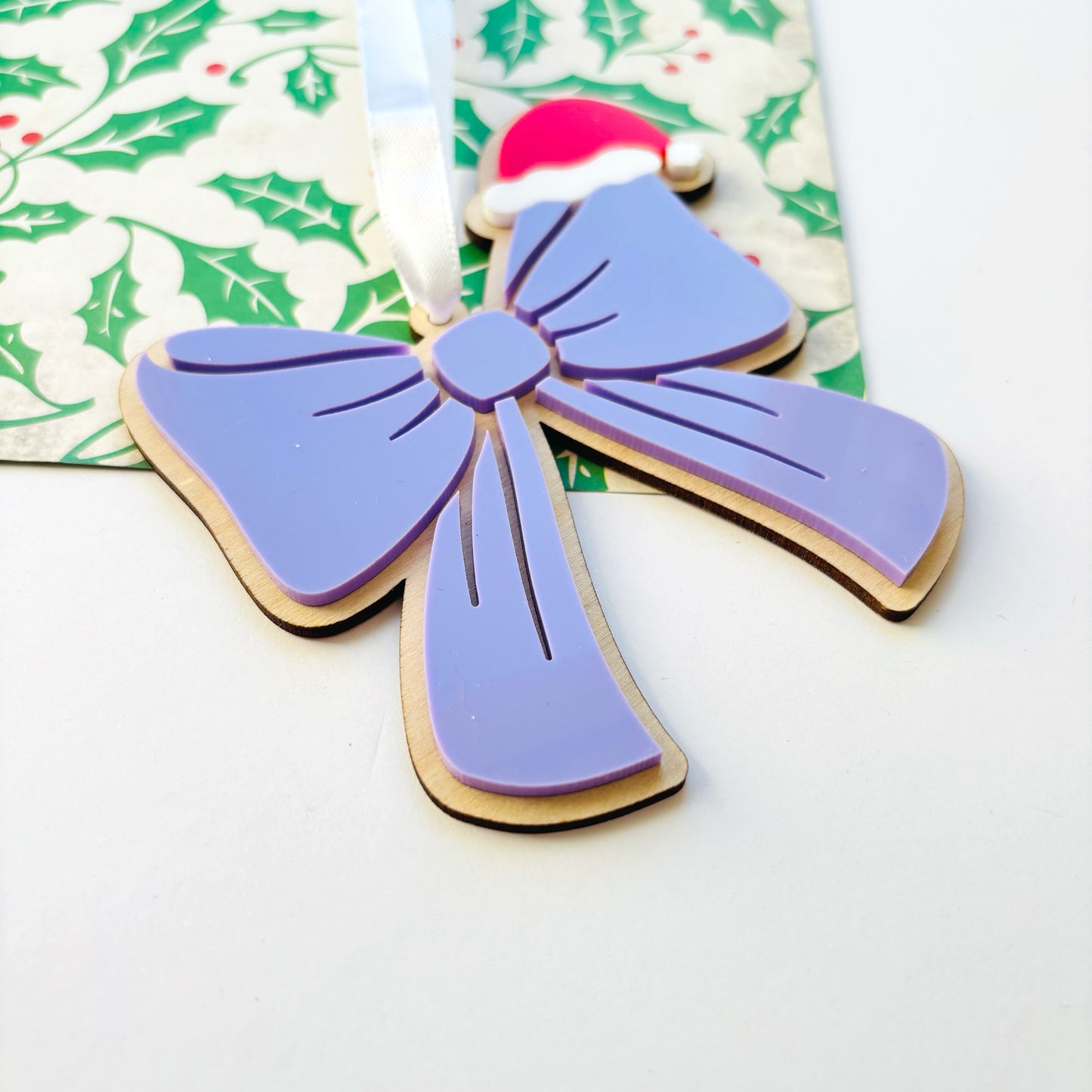 Personalised Bow Christmas Ornament