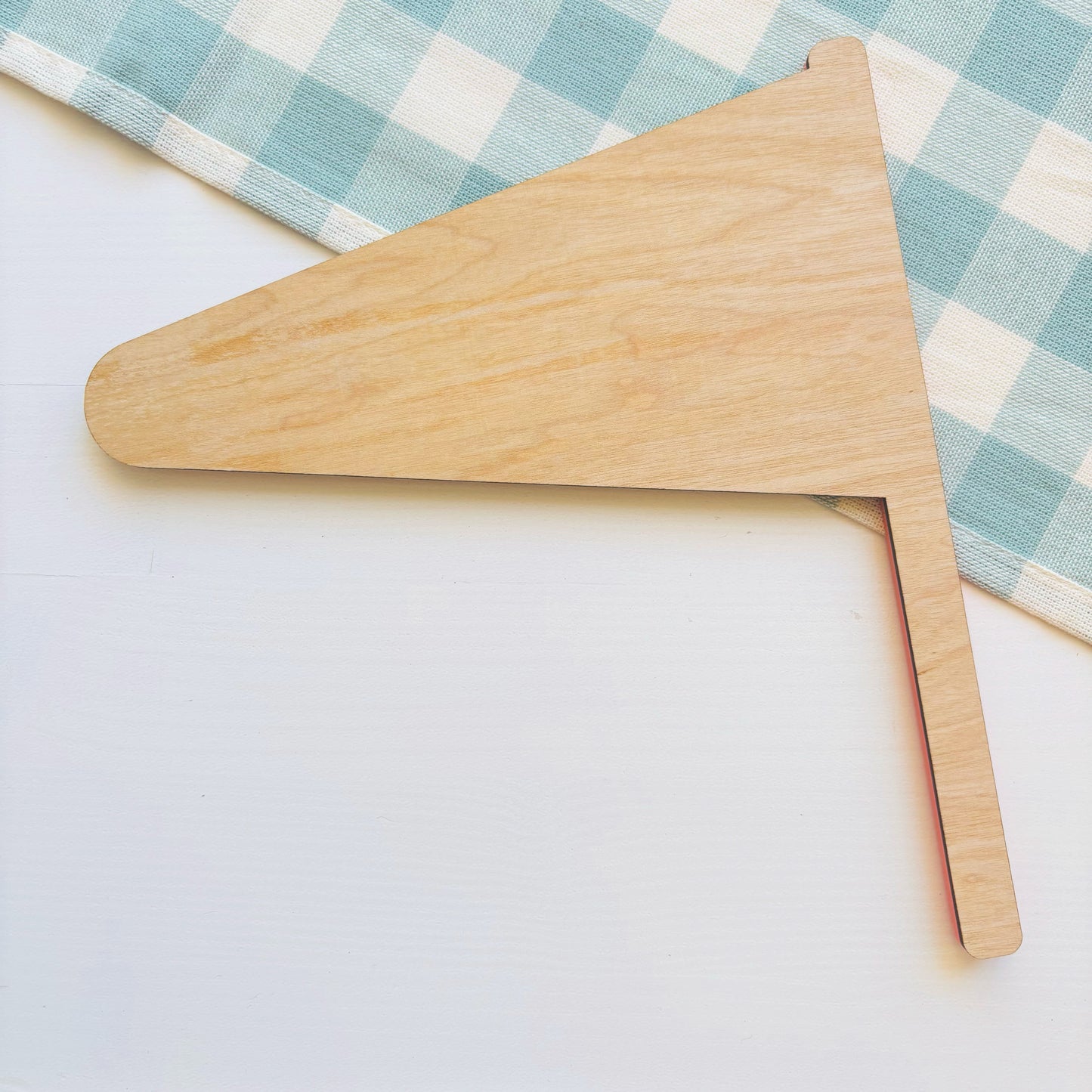 Wood and Acrylic Bunny Kisses Easter Flag