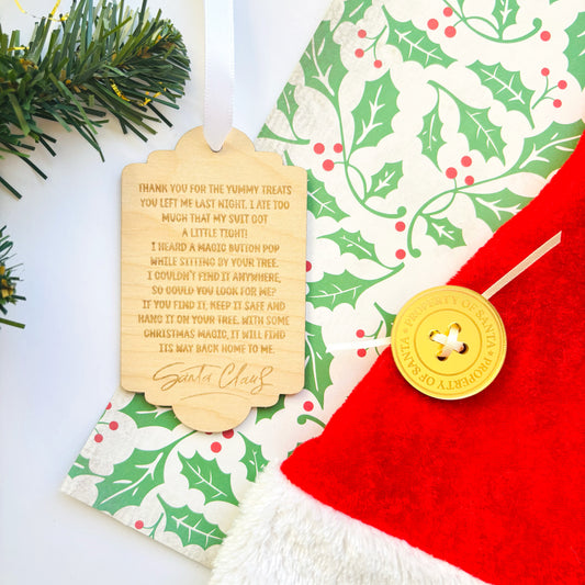 Santa's Lost Button Christmas Morning Activity