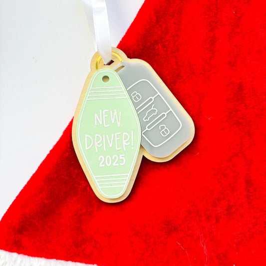 New Driver Car Key Christmas Ornament